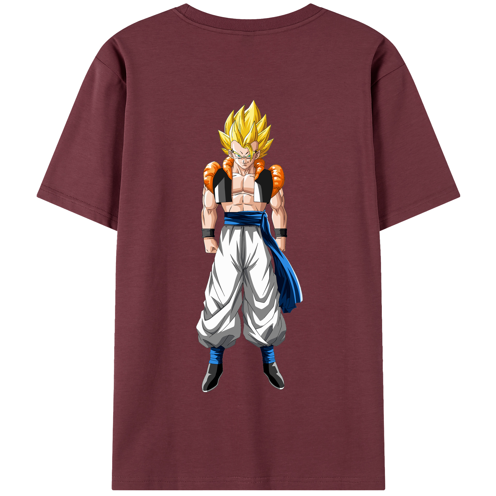 （画像用） ドラゴンボール ベジータ四世（Bejīta Yonsei）DRAGON BALL Vegeta IV 綿100％半袖Tシャツ（背面プリント）